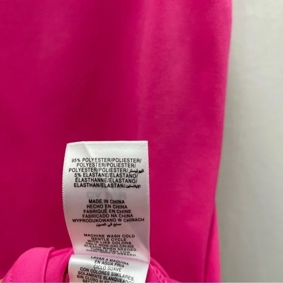 ELLEN Tracy sleeveless top top V neck hot pink size M - Picture 13 of 16